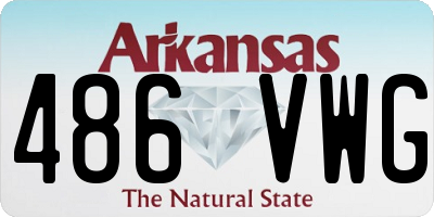 AR license plate 486VWG
