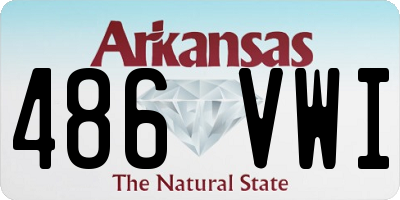 AR license plate 486VWI