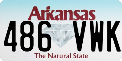 AR license plate 486VWK