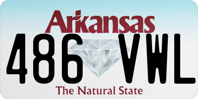 AR license plate 486VWL