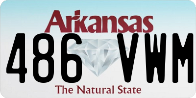 AR license plate 486VWM