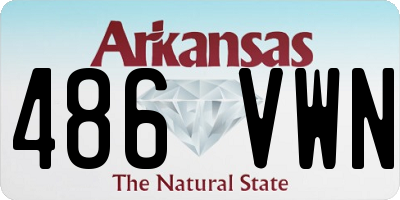 AR license plate 486VWN