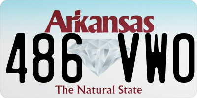 AR license plate 486VWO
