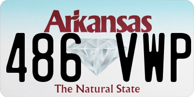 AR license plate 486VWP