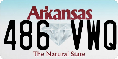 AR license plate 486VWQ