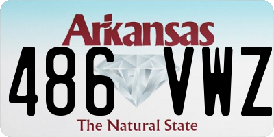 AR license plate 486VWZ