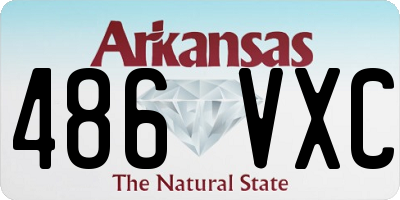 AR license plate 486VXC