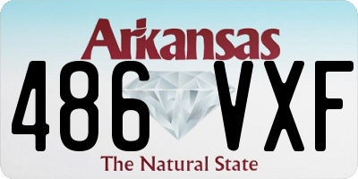 AR license plate 486VXF