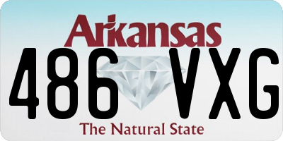 AR license plate 486VXG