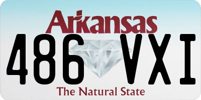 AR license plate 486VXI