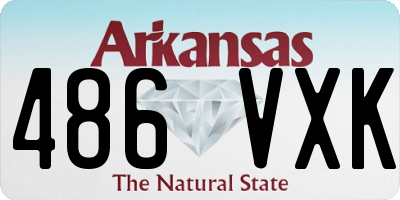 AR license plate 486VXK