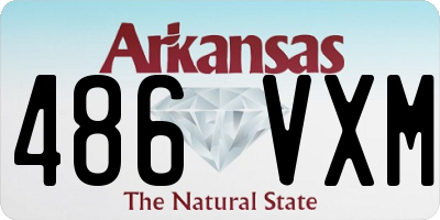 AR license plate 486VXM