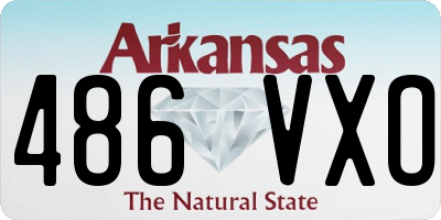 AR license plate 486VXO