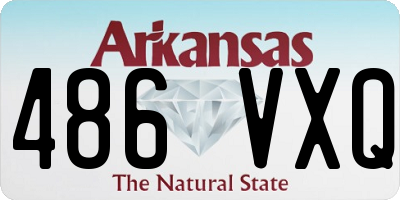 AR license plate 486VXQ
