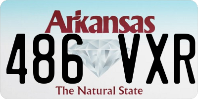 AR license plate 486VXR