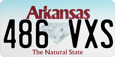 AR license plate 486VXS