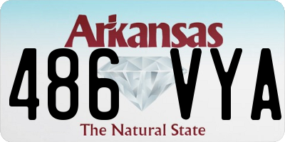 AR license plate 486VYA