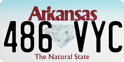 AR license plate 486VYC