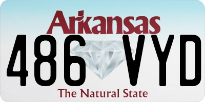 AR license plate 486VYD