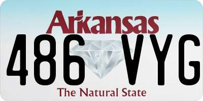 AR license plate 486VYG