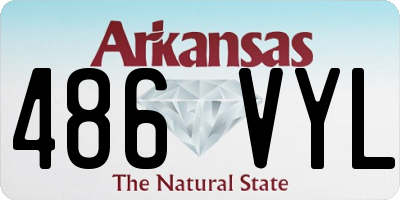 AR license plate 486VYL