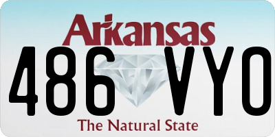 AR license plate 486VYO