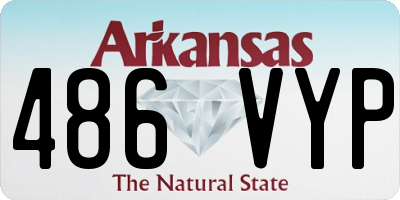 AR license plate 486VYP