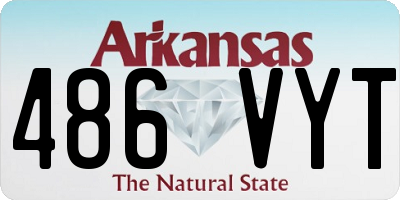 AR license plate 486VYT