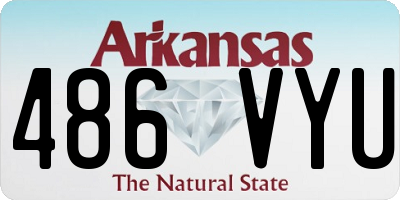 AR license plate 486VYU