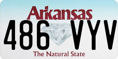 AR license plate 486VYV