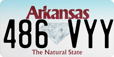 AR license plate 486VYY