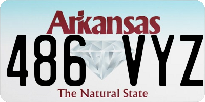 AR license plate 486VYZ