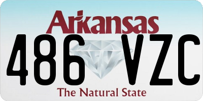 AR license plate 486VZC