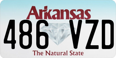 AR license plate 486VZD