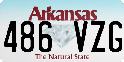 AR license plate 486VZG