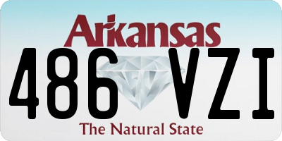 AR license plate 486VZI