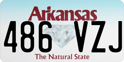 AR license plate 486VZJ
