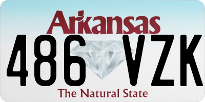 AR license plate 486VZK