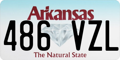 AR license plate 486VZL