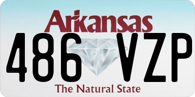 AR license plate 486VZP