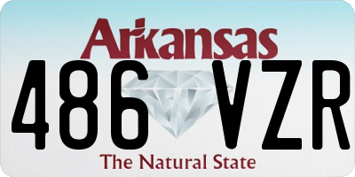 AR license plate 486VZR