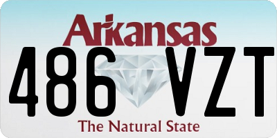 AR license plate 486VZT