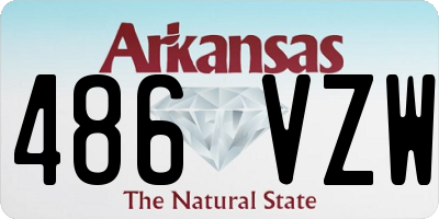AR license plate 486VZW