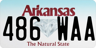 AR license plate 486WAA
