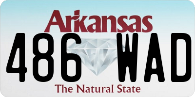 AR license plate 486WAD