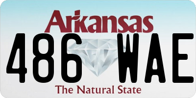 AR license plate 486WAE