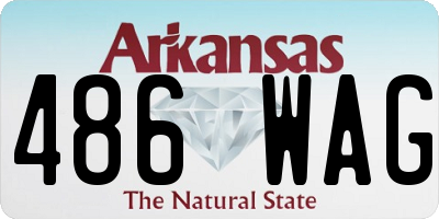 AR license plate 486WAG