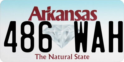 AR license plate 486WAH