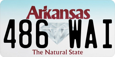 AR license plate 486WAI