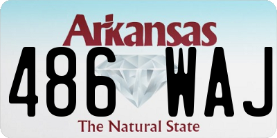 AR license plate 486WAJ